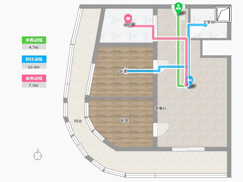 湖南省-郴州市-智付星云汇-80.00-户型库-动静线