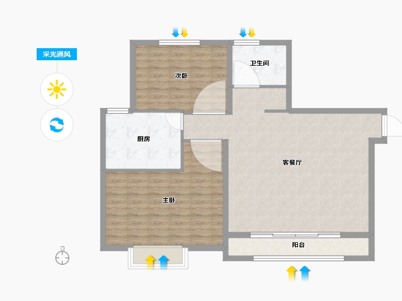 山东省-济宁市-天圳四季城-94.01-户型库-采光通风