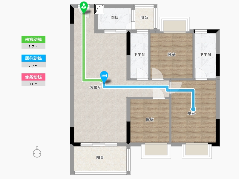 广东省-清远市-金保利·世界城-81.28-户型库-动静线