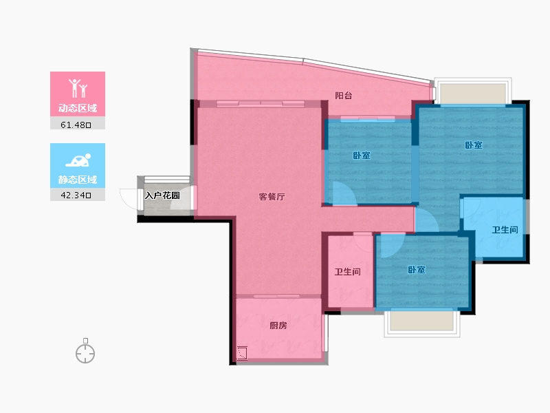 广东省-韶关市-乐昌永乐城-95.61-户型库-动静分区