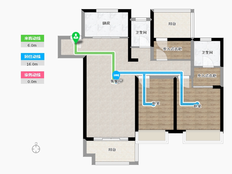 江苏省-镇江市-明发盛世家园·峰景苑-100.01-户型库-动静线