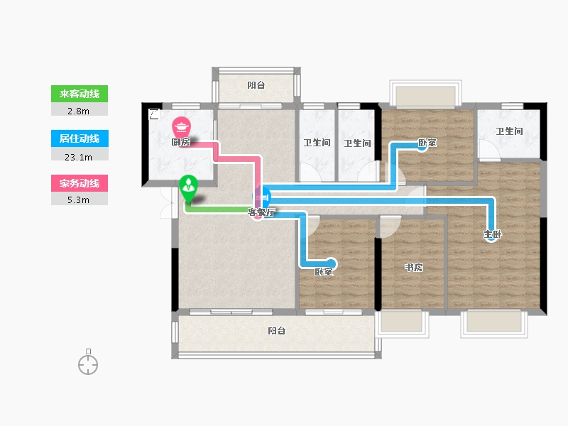 广东省-清远市-金保利·世界城-111.21-户型库-动静线