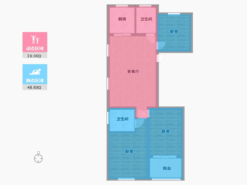 浙江省-衢州市-中梁外滩壹号院-78.46-户型库-动静分区