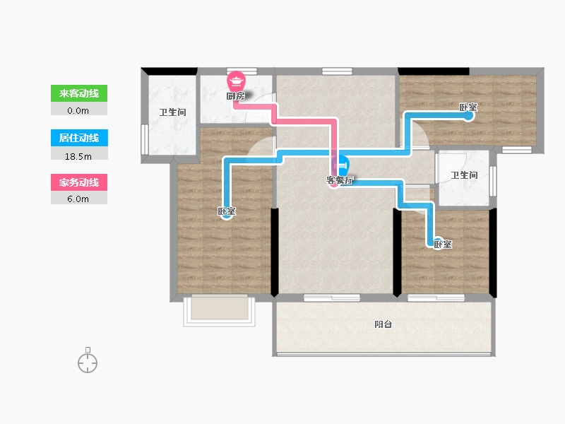 广东省-梅州市-五华客天下和府-91.19-户型库-动静线