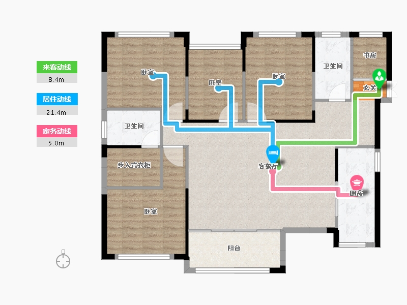 湖南省-邵阳市-邦盛凤凰城御都-123.44-户型库-动静线