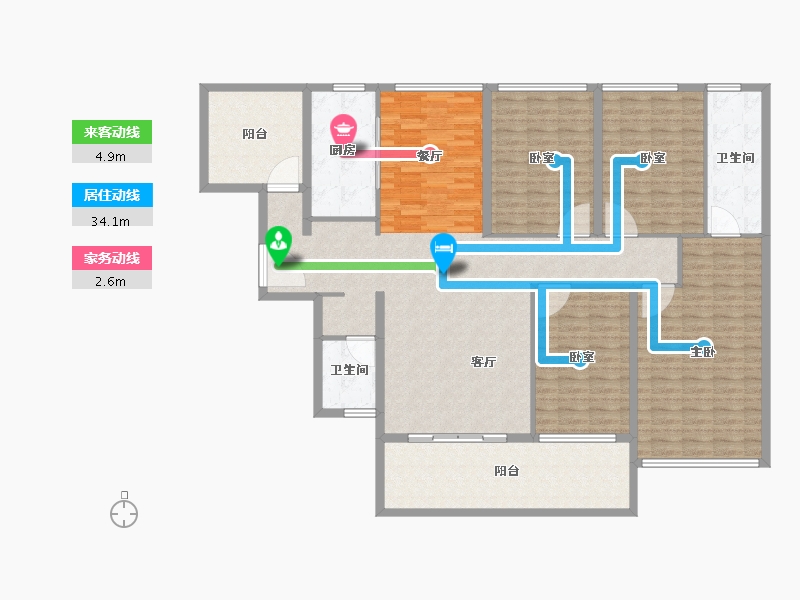 广东省-惠州市-保利鹿江来-166.49-户型库-动静线