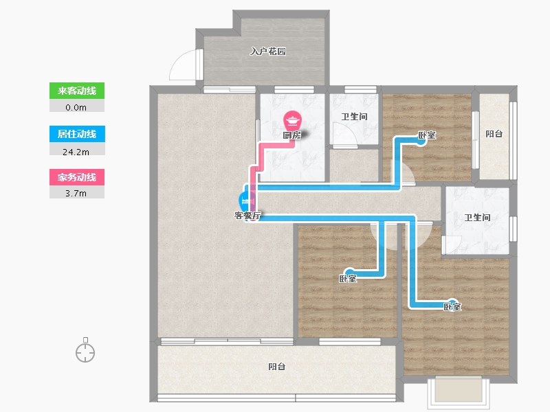 湖南省-怀化市-顺天学府花园-108.07-户型库-动静线