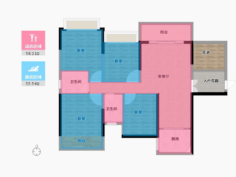 广东省-韶关市-乐昌永乐城-114.00-户型库-动静分区