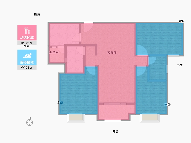 山东省-济宁市-天圳四季城-133.00-户型库-动静分区