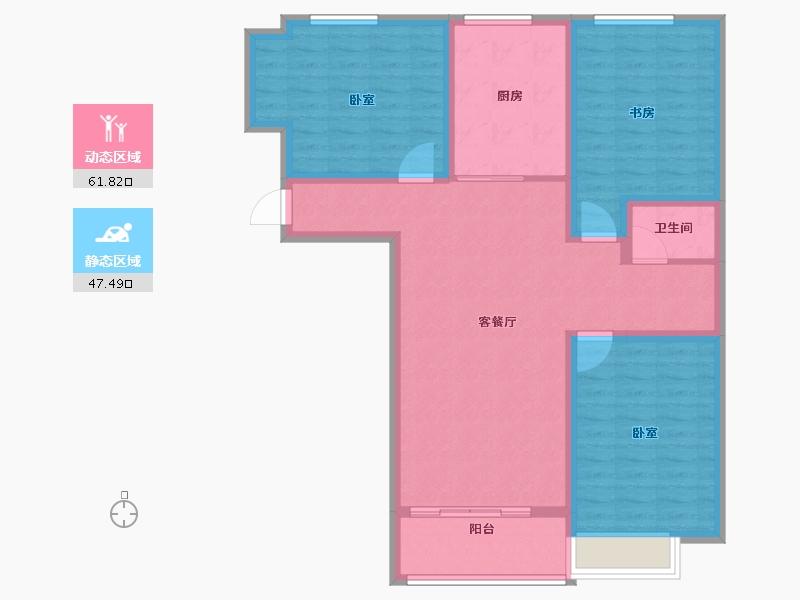 山东省-济宁市-九源书香园-98.00-户型库-动静分区