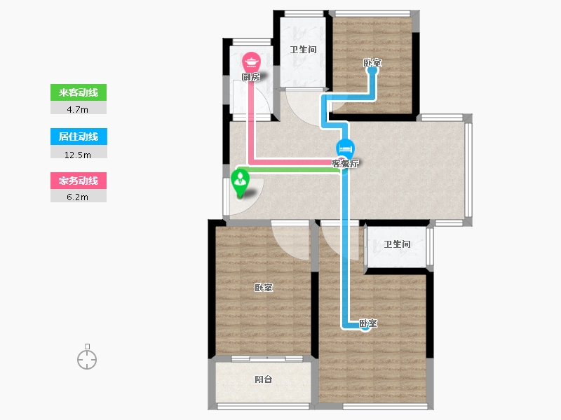 江苏省-镇江市-汇锦·汇锦新城三期-99.00-户型库-动静线