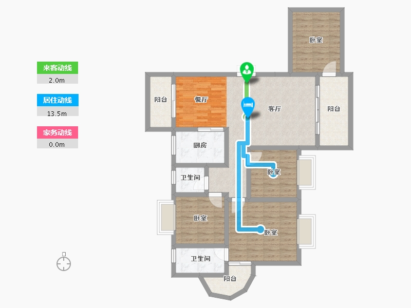 湖南省-衡阳市-楚江大厦-101.92-户型库-动静线