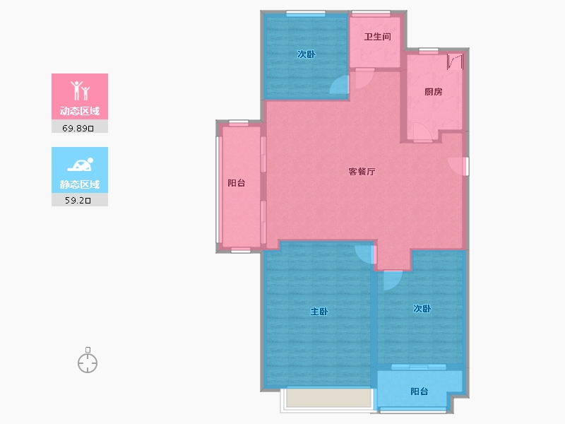 江苏省-无锡市-圆融广场-118.00-户型库-动静分区