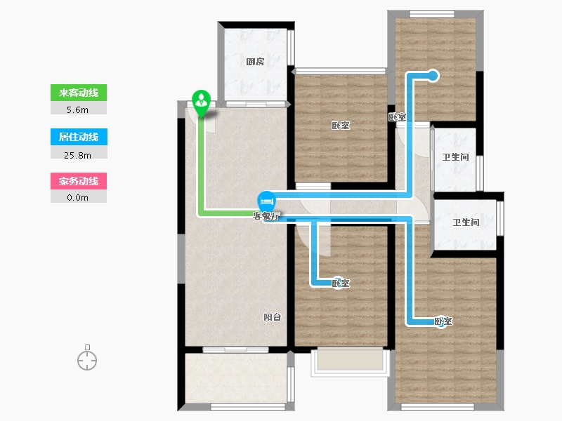 江苏省-镇江市-汇锦·汇锦新城三期-121.00-户型库-动静线