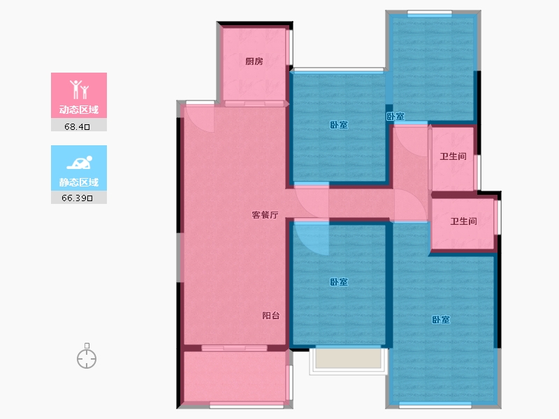 江苏省-镇江市-汇锦·汇锦新城三期-121.00-户型库-动静分区