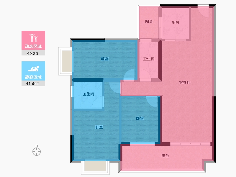 广东省-惠州市-名巨山水城-91.00-户型库-动静分区