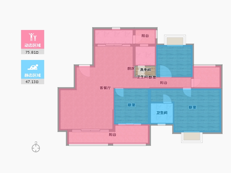 湖南省-衡阳市-恒昇中央公园-112.01-户型库-动静分区