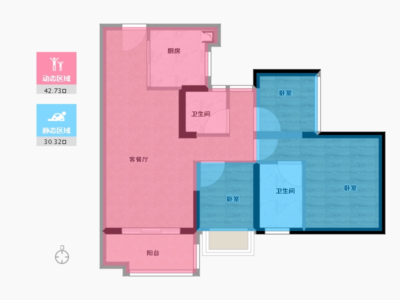 广东省-广州市-智联汽车小镇-64.01-户型库-动静分区