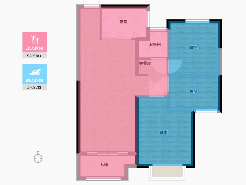 湖北省-武汉市-新城汇隽-79.00-户型库-动静分区