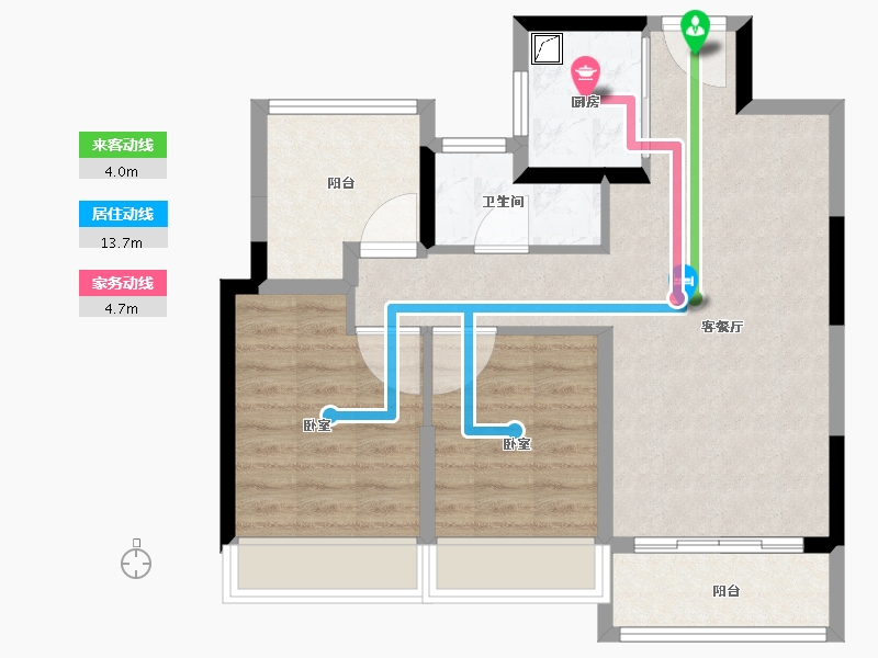 广东省-肇庆市-恒泰悦璟府-70.00-户型库-动静线