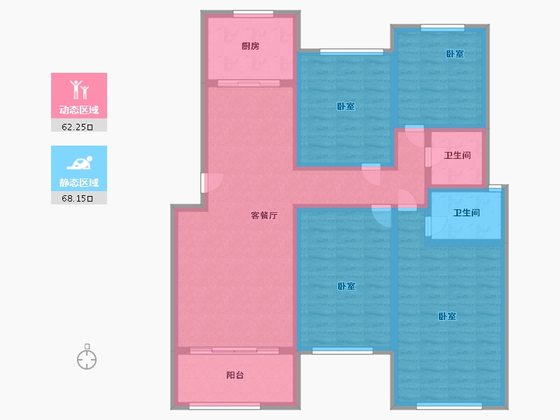 江苏省-镇江市-汇锦·汇锦新城三期-115.99-户型库-动静分区