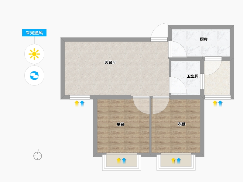 山东省-威海市-万象一品-57.00-户型库-采光通风