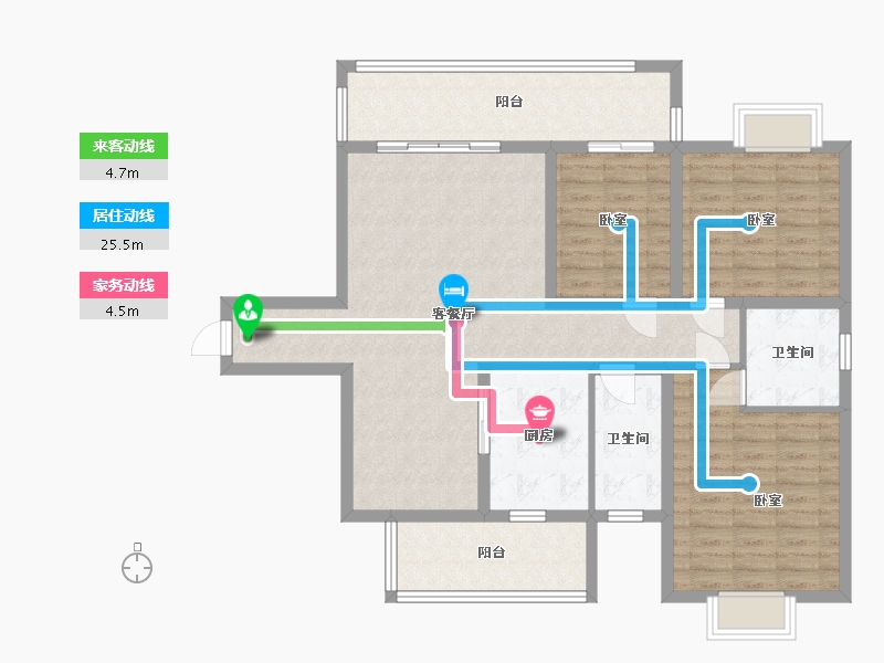 湖南省-邵阳市-新邵奥莱小镇二期-112.69-户型库-动静线