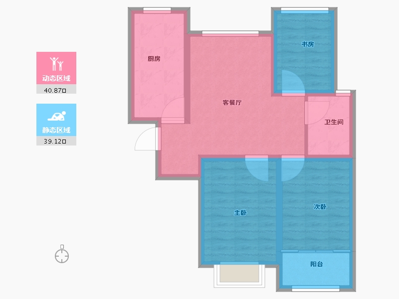 山东省-威海市-万象一品-71.00-户型库-动静分区