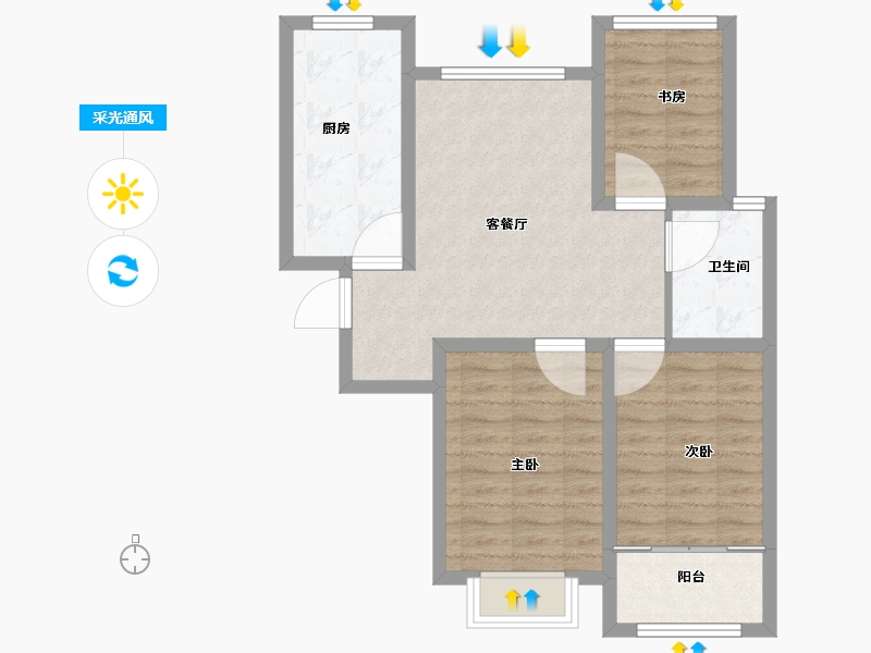 山东省-威海市-万象一品-71.00-户型库-采光通风