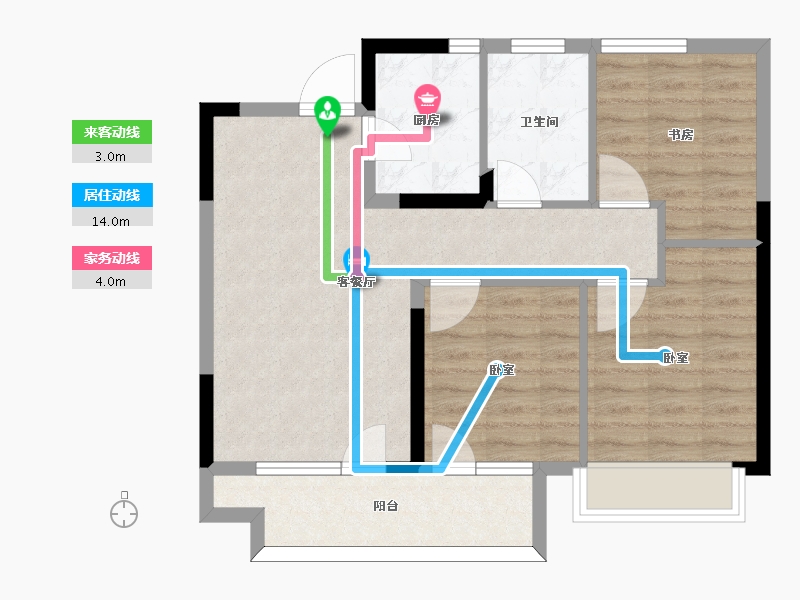 山东省-青岛市-众安青岛新城市-71.10-户型库-动静线