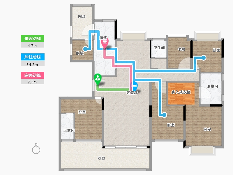 广东省-汕头市-汕头碧桂园-212.01-户型库-动静线