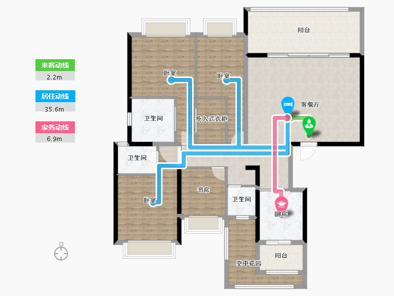 广东省-汕头市-中海寰宇天下-158.61-户型库-动静线