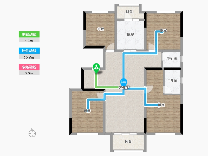 河南省-开封市-开封康桥九溪郡-117.00-户型库-动静线