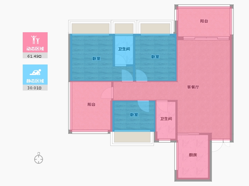 广东省-湛江市-沿江壹号-82.91-户型库-动静分区