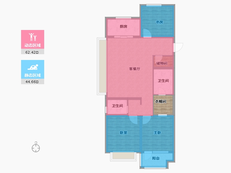 山东省-青岛市-海尔产城创东方学府-100.02-户型库-动静分区