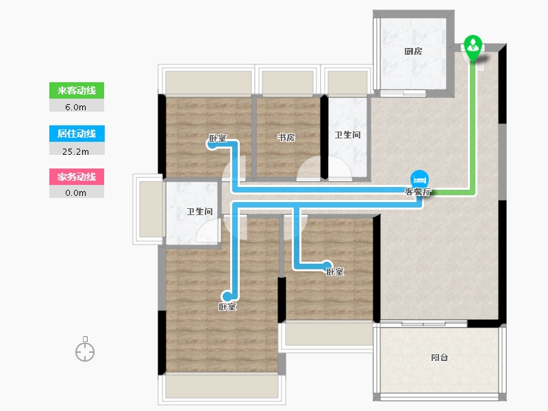 广东省-湛江市-雍豪园-97.99-户型库-动静线