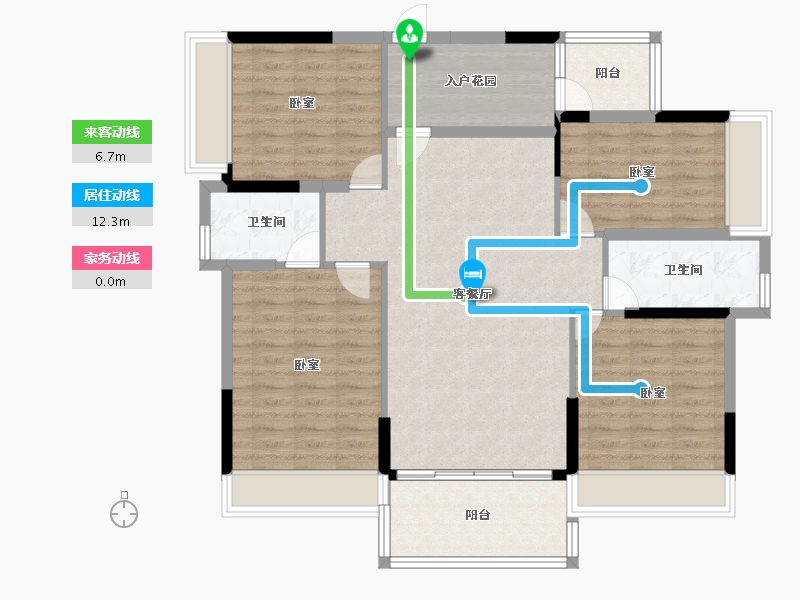 广东省-阳江市-泓基泓景苑-110.99-户型库-动静线