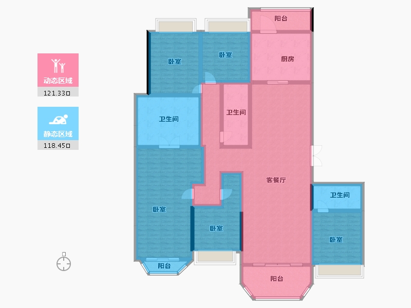 广东省-汕尾市-海丰星河湾-215.99-户型库-动静分区