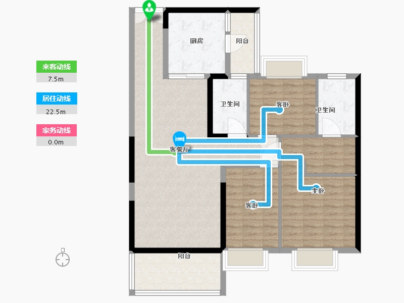 安徽省-六安市-恒大御景湾-104.01-户型库-动静线