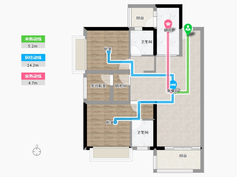 广东省-佛山市-岭南天地怡廷-79.34-户型库-动静线