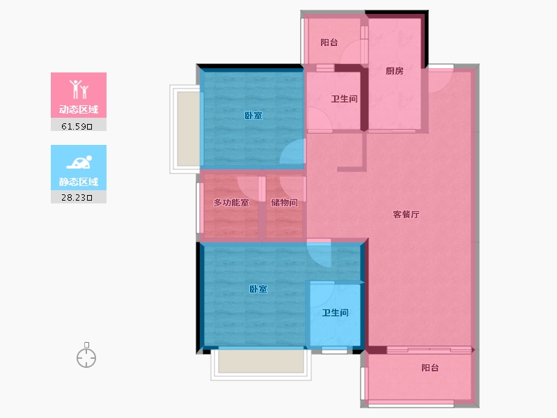 广东省-佛山市-岭南天地怡廷-79.34-户型库-动静分区