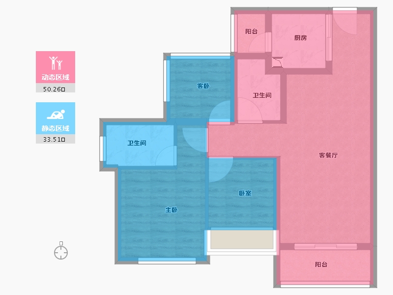 广东省-肇庆市-龙光玖誉城-74.01-户型库-动静分区