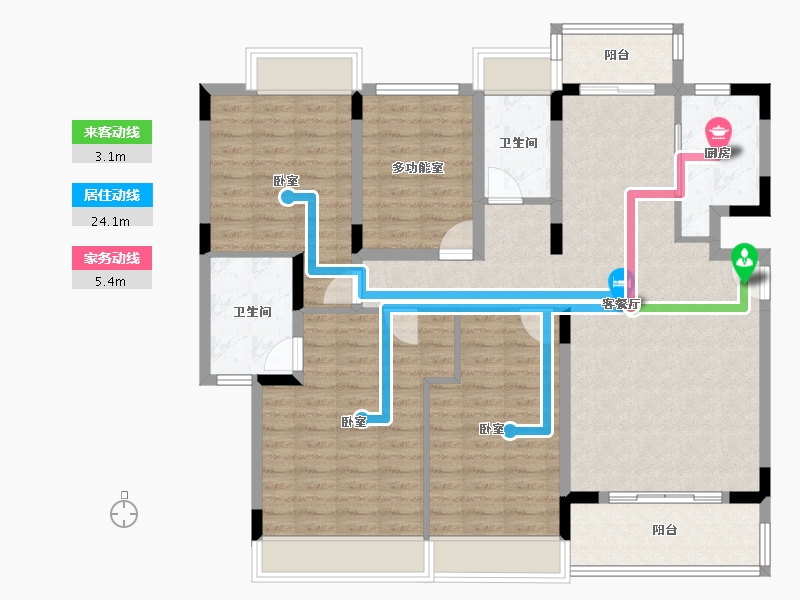 广东省-佛山市-岭南天地怡廷-121.99-户型库-动静线