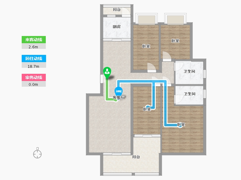 湖南省-衡阳市-恒昇中央公园-113.75-户型库-动静线