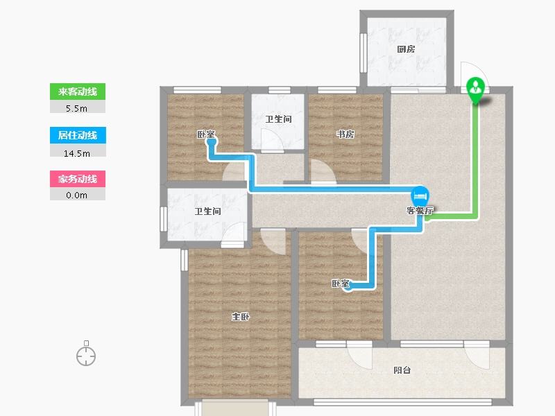 山东省-青岛市-海尔产城创东方学府-118.06-户型库-动静线