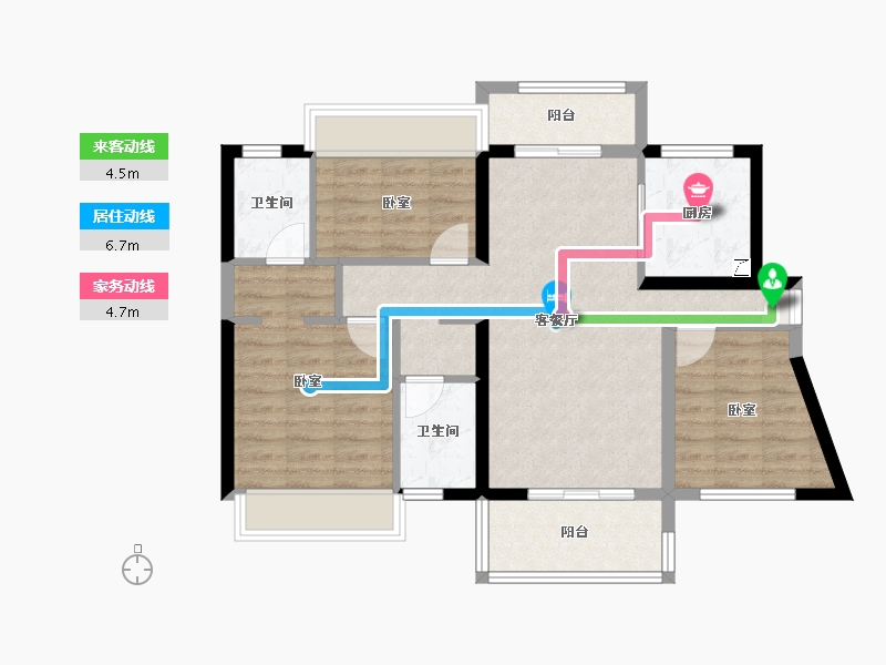 广东省-河源市-河源美的城-80.68-户型库-动静线