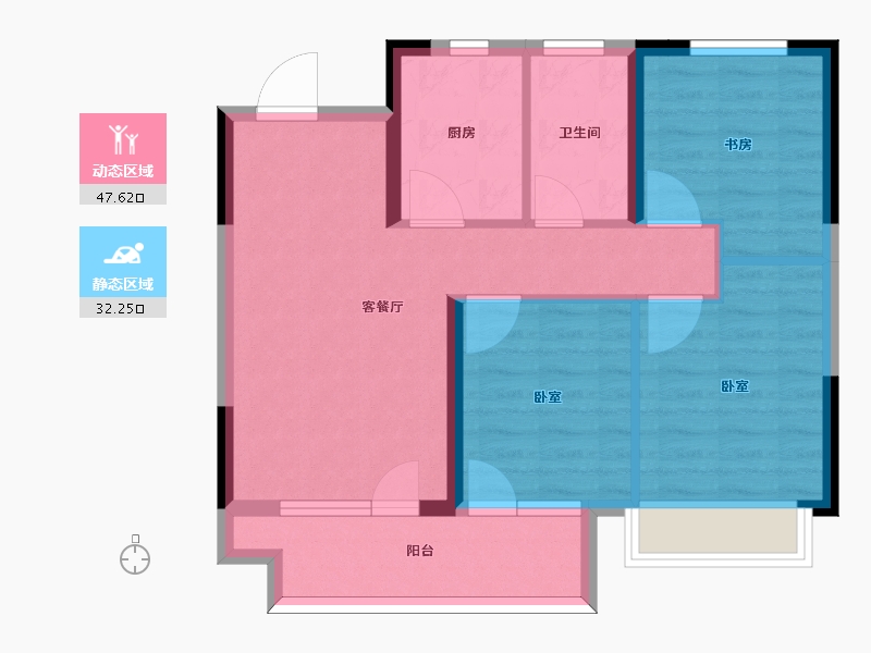 山东省-青岛市-众安青岛新城市-71.12-户型库-动静分区