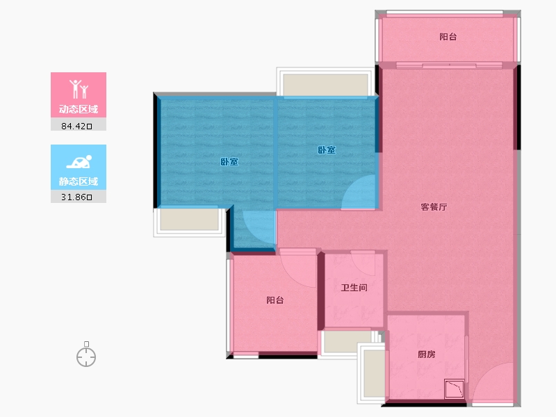 广东省-深圳市-丁山河畔-106.00-户型库-动静分区