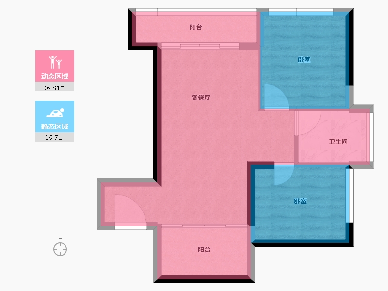 广东省-深圳市-特区建发乐府广场-47.65-户型库-动静分区