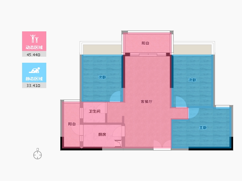 重庆-undefined-西永9号-70.04-户型库-动静分区